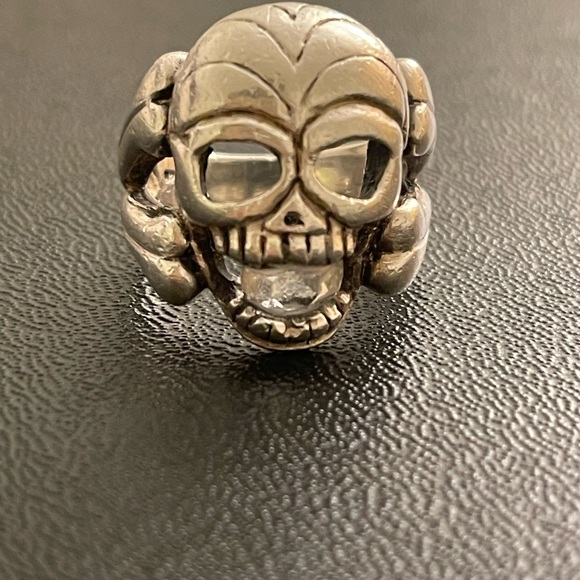 Vintage.Ring of skull,925. For men. Motorcycle. - Picture 8 of 12